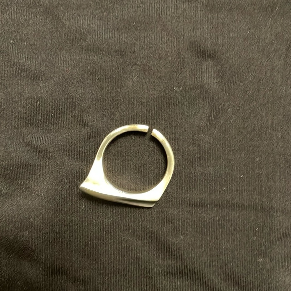 Custom ring silver size 14 had to be cut to be worn on my thumb